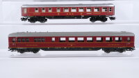 Märklin H0 Konvolut Personenwagen 2.Kl. grün, Personenwagen 1.Kl. blau, Personenwagen 2.Kl. blau/weiß/rot DB/u.a.