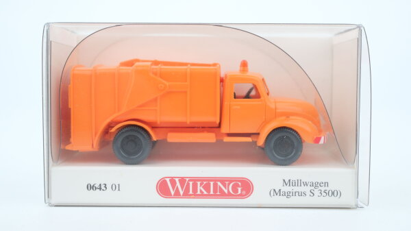 Wiking H0 064301 Magirus S 3500 Müllwagen