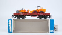Märklin H0 4474 Niederbordwagen mit Wiking...