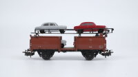 Märklin H0 315/4G Autotransportwagen mit Pkw  Off 52  Laaes 541 der DB