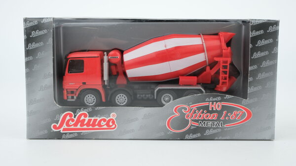 Schuco H0 21824 MB Actros V8 Liebherr Beton-Mischer rot