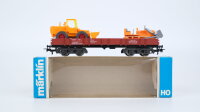 Märklin H0 4474 Niederbordwagen mit Wiking...