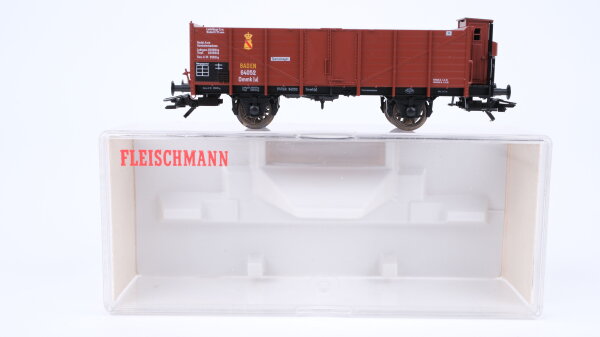 Fleischmann H0 5862K Offener Güterwagen Baden 64 052 GBSB