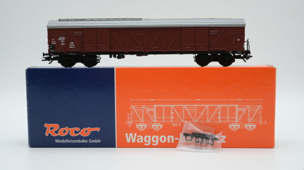 Roco H0 66641 Gedeckter Güterwagen (Waggonbausatz) DB