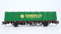 Liliput H0 L231131 Rungenwagen mit Plane "SCHENKER" DB