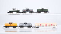 Märklin Z Konvolut US Tank Car "BASF Mobilgas...