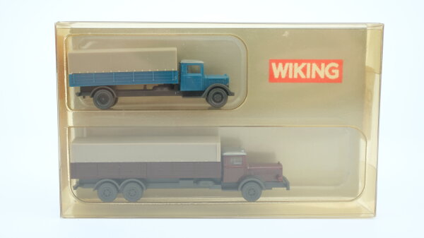 Wiking N 90943 MB Lkw 10000 +2500 blau, rotbraun, grau
