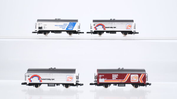 Märklin Z Konvolut Kühlwagen "Freizeit-Hobby-Spiel Harzer Modellbahnzentrum" DB u.a.