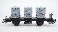 Märklin H0 48945 Behältertragwagen-Set mit Zement Silos BT 10 der DB