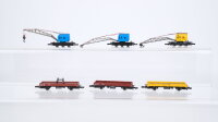 Märklin Z Konvolut Kranwagen Kranschutzwagen...