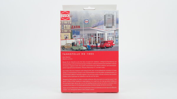 Busch H0 1005 Tankstelle (Esso)