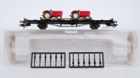 Fleischmann H0 523601 K Rungenwagen (2 Traktoren) 901 108 DB