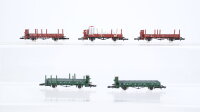 Märklin Z Konvolut Rungenwagen teilbeldaen DB (Rungen fehlen)