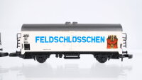Märklin Z Konvolut Kühlwagen "Distelhäuser Feldschlösschen Tsingato Bier" DB u.a.