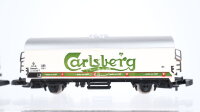 Märklin Z Konvolut Kühlwagen "Weinstephan Warsteiner König-Pilsener Carlsberg" DB