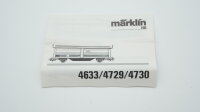 Märklin H0 4729 Schiebewand-Schiebedachwagen  Tbis der SJ