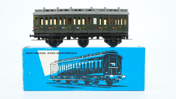 Märklin H0 4004 Abteilwagen ohne Bremserhaus 2. Kl. (dunkelblaue OVP)