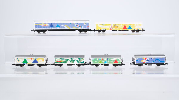 Märklin Z Konvolut Schiebewandwagen Plandachwagen Kühlwagen gedeckter Güterwagen Miniclub Adventskalender