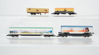Märklin Z Konvolut Taschenwagen beladen Schiebewandwagen Containertragwagen Miniclub Adventskalender
