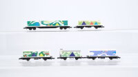 Märklin Z Konvolut Containertragwagen gedeckter Güterwagen Miniclub Adventskalender