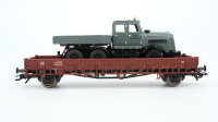 Piko H0 72018 Rungenwagen Rmms33, beladen mit LKW DB
