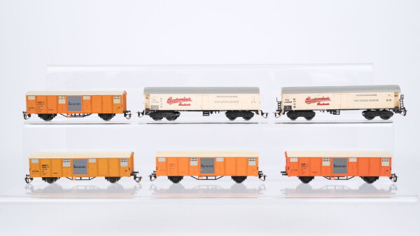 BTTB TT Konvolut gedeckte Güterwagen "Bananen" Kühlwagen "Budweiser" CSD u.a.