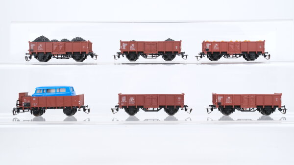 BTTB TT Konvolut Hochbordwagen teilbeladen DR u.a.