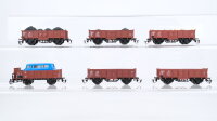 BTTB TT Konvolut Hochbordwagen teilbeladen DR u.a.