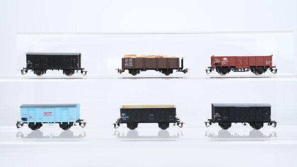 BTTB TT Konvolut Hochbordwagen teilbeladen gedeckte Güterwagen SNCF u.a.