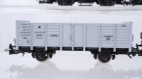 Piko H0 Konvolut Hochbordwagen Flachdachwagen mit Bremserhaus K.Sächs.Sts.E.B.