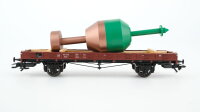 Trix H0 24052 Rungenwagen mit Hafenmarkierungstonne DB