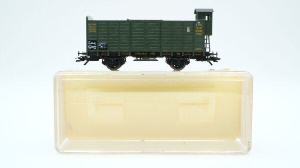 Trix H0 52 3604 00 Hochbordwagen mit Bremsehaus 65515 V0mz. K.Bay.Sts.B.