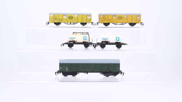 BTTB TT Konvolut gedeckte Güterwagen "ASG" Kesselwagen "Nynas" SJ u.a. (Abbrüche)