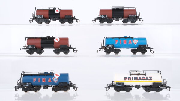 BTTB TT Konvolut Kesselwagen "Fina Primagaz" MAV u.a. (Abbrüche)