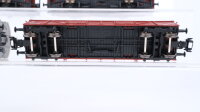Fleischmann H0 Konvolut Autotransportwagen-Set mit 4 VW-Käfer Hochbordwagen Kühlwagen DB