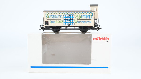 Märklin H0 48921 Bierwagen JAENISCH (Kühlwagen mit Bremserhaus)  G der K.Bay.Sts.B Insider Jahreswagen 1997