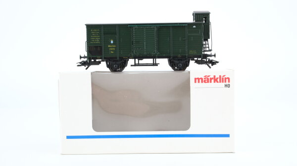 Märklin H0 4882 Gedeckter Güterwagen mit Bremserhaus  Gm der K.Bay.Sts.B.