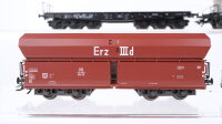 Märklin H0 Konvolut Silowagen Selbstentladewagen "Erz IIId" Schwerlastflachwagen mit LKW DB