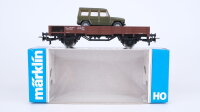Märklin H0 4434 Niederbordwagen mit Pkw  Klmmo der...
