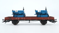 Märklin H0 46363 Rungenwagen mit LANZ-Bulldogs  R 02 der DB