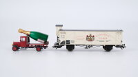 Märklin H0 48002 Museumswagen (Museum 2002) "Kessler & Co." + Mercedes LKW mit Sektflasche DR