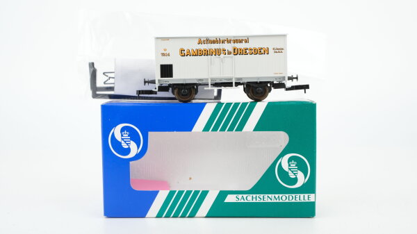 Sachsenmodelle H0 76323 Kühlwagen "GAMBRINUS" K.Sächs.Sts.E.B.