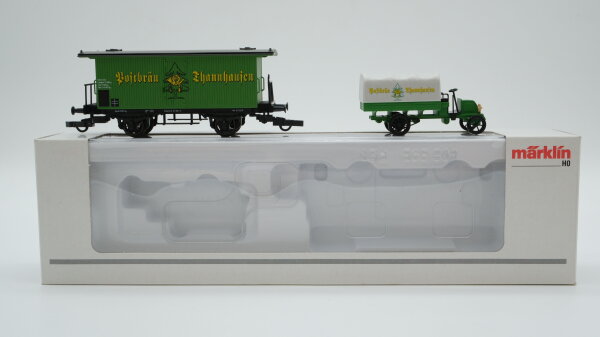 Märklin H0 94142 Bierwagen Postbräu Thannhausen (Kühlwagen)  G der K.Bay.Sts.B.