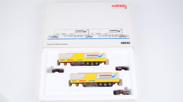 Märklin H0 48040 Doppel-Einheit KOMBIRAIL Sattelauflieger
