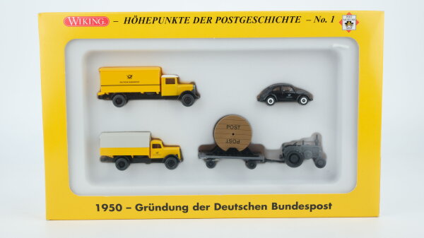 Wiking H0 81-08 Set 1950 - Gründung der Deutschen Bundespost