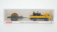 Wiking H0 81-38 Kabelleger mit Trommel, Planierraupe...