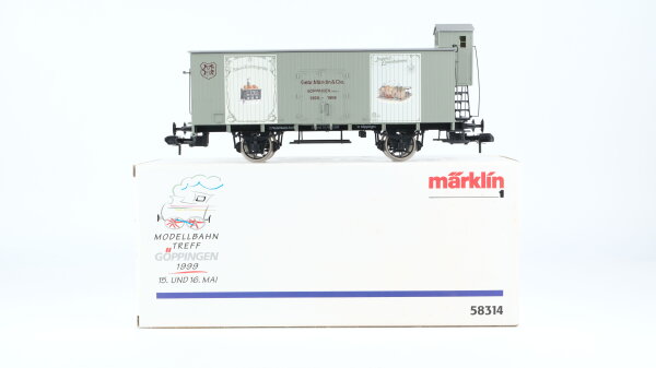 Märklin Spur 1 58314 Gedeckter Güterwagen grau "Göppingen 1999"