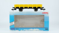 Märklin Spur 1 Niederbordwagen gelb in EVP