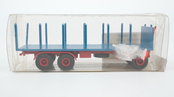 Brekina H0 55362 Anhänger blau, rot