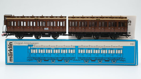 Märklin H0 4208 Abteilwagen (3796/3797) 3.Kl. C3/C3 der KPEV (Berliner Stadtbahn)